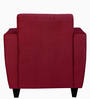 Remo Fabric 1 Seater Sofa in Maroon Colour