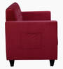 Remo Fabric 1 Seater Sofa in Maroon Colour