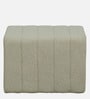 Remona Boucle Fabric Foot Stool In Lunar Grey Colour
