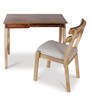 Remy Study Table With Chair In Teak Finish