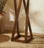 Remy Wooden Floor Lamp with Jute Shade & Brown Base