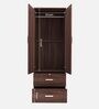 Ren 2 Door Wardrobe in Walnut Finish with Drawers Ren 2 Door Wardrobe in Walnut Finish with Drawers