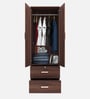 Ren 2 Door Wardrobe in Walnut Finish with Drawers Ren 2 Door Wardrobe in Walnut Finish with Drawers