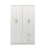 Ren 4 Door Wardrobe With Drawer In Silver Oak Finish
