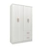 Ren 4 Door Wardrobe With Drawer In Silver Oak Finish