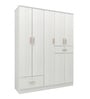 Ren 5 Door Wardrobe With Drawer In Silver Oak Finish