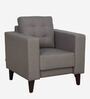 Renata Fabric 1 Seater Sofa In Sandy Brown Colour