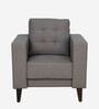 Renata Fabric 1 Seater Sofa In Sandy Brown Colour