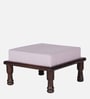 Renee Sheesham Wood Foot Stool in Walnut Colour