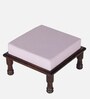 Renee Sheesham Wood Foot Stool in Walnut Colour