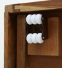 Renee Sheesham Wood King Size Bed With Drawer Storage In Rustic Teak Finish