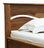 Renee Sheesham Wood King Size Bed With Drawer Storage In Rustic Teak Finish
