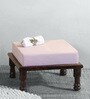 Renee Sheesham Wood Foot Stool in Walnut Colour