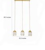 Renne Gold Aluminium Hanging Light