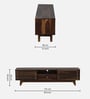 Rennes Sheesham Wood TV Console In Scratch Resistant Provincial Teak Finish For TV's Upto 65"
