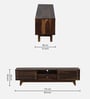 Rennes Sheesham Wood TV Console In Scratch Resistant Provincial Teak Finish For TV's Upto 65"