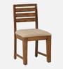 Renton Sheesham Wood 4 Seater Dining Set In Rustic Teak Finish with Drawer