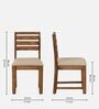 Renton Sheesham Wood 4 Seater Dining Set In Rustic Teak Finish with Drawer