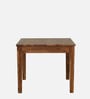 Renton Sheesham Wood 4 Seater Dining Set In Rustic Teak Finish with Drawer