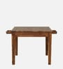 Renton Sheesham Wood 4 Seater Dining Set In Rustic Teak Finish with Drawer