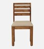 Renton Sheesham Wood 4 Seater Dining Set In Rustic Teak Finish with Drawer