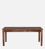 Renton Sheesham Wood 8 Seater Dining Set In Rustic Teak Finish