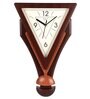Replica Triangular Brown Plastic Pendulum Clock"byEximDecor