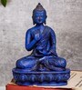 Resin Blue Buddha Brass Religious Idol