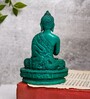 Resin Green Buddha Brass Religious Idol