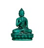 Resin Green Buddha Brass Religious Idol