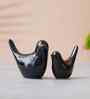 Resin Love Birds Showpieces (Set of 2, Black)| Home Decor Items for Living Room Bedroom Hall Office Desk| Decorative Bird Figurines Statue| Home Decor Gifts for Birthday Housewarming