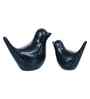 Resin Love Birds Showpieces (Set of 2, Black)| Home Decor Items for Living Room Bedroom Hall Office Desk| Decorative Bird Figurines Statue| Home Decor Gifts for Birthday Housewarming