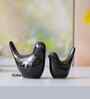 Resin Love Birds Showpieces (Set of 2, Black)| Home Decor Items for Living Room Bedroom Hall Office Desk| Decorative Bird Figurines Statue| Home Decor Gifts for Birthday Housewarming
