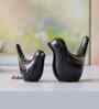 Resin Love Birds Showpieces (Set of 2, Black)| Home Decor Items for Living Room Bedroom Hall Office Desk| Decorative Bird Figurines Statue| Home Decor Gifts for Birthday Housewarming