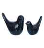 Resin Love Birds Showpieces (Set of 2, Black)| Home Decor Items for Living Room Bedroom Hall Office Desk| Decorative Bird Figurines Statue| Home Decor Gifts for Birthday Housewarming