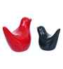 Resin Love Birds Showpieces (Set of 2, Black Red)| Home Decor Items for Living Room Bedroom Hall Office Desk| Decorative Bird Figurines Statue| Home Decor Gifts for Birthday Housewarming