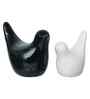 Resin Love Birds Showpieces (Set of 2, Black White)| Home Decor Items for Living Room Bedroom Hall Office Desk| Decorative Bird Figurines Statue| Home Decor Gifts for Birthday Housewarming
