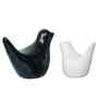 Resin Love Birds Showpieces (Set of 2, Black White)| Home Decor Items for Living Room Bedroom Hall Office Desk| Decorative Bird Figurines Statue| Home Decor Gifts for Birthday Housewarming