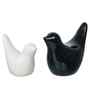 Resin Love Birds Showpieces (Set of 2, Black White)| Home Decor Items for Living Room Bedroom Hall Office Desk| Decorative Bird Figurines Statue| Home Decor Gifts for Birthday Housewarming