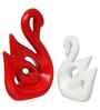 Resin Loving Couple Swan Showpieces Decorative Bird Figurines Statues(Set of 2 Red White)Home Decoration Items for Living Room Bedroom Hall Office|Home Decor Gifts for Birthday Anniversary