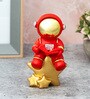 Red Resin Astronaut On Star Showpieces