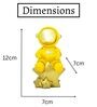 Yellow Resin Astronaut On Star Showpiece