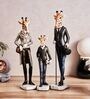 Resin Giraffe Family Showpiece