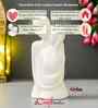 Resin White Romantic Couple Showpiece| Decorative Cute Loving Couple Statue Figurines| Home Decor Items for Living Room Bedroom Hall Office| Home Decor Gifts for Anniversary Valentines Day