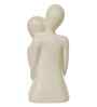 Resin White Romantic Couple Showpiece| Decorative Cute Loving Couple Statue Figurines| Home Decor Items for Living Room Bedroom Hall Office| Home Decor Gifts for Anniversary Valentines Day