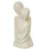 Resin White Romantic Couple Showpiece| Decorative Cute Loving Couple Statue Figurines| Home Decor Items for Living Room Bedroom Hall Office| Home Decor Gifts for Anniversary Valentines Day