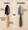 Black Small Hand Trowel with Wooden