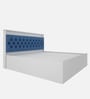 Ressley King Sized Bed In White & Blue Finish