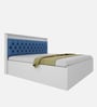Ressley King Sized Bed In White & Blue Finish