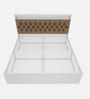Ressley King Sized Bed In White & Brown Finish